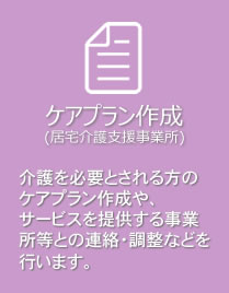 ケアプラン作成(居宅介護支援事業所)